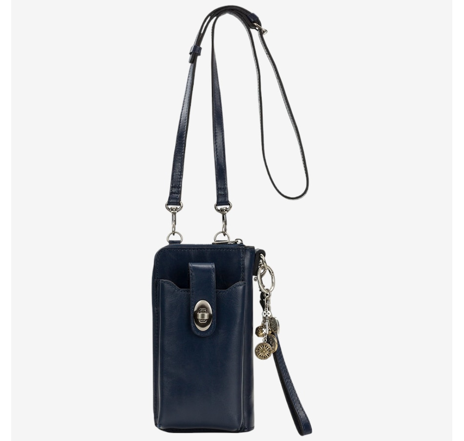 Image 101984_DBE.jpg, Product 101-984 / Price $129.99, Patricia Nash Amalia Phone Crossbody with Wristlet Strap and Charm from Patricia Nash on TSC.ca's Fashion department