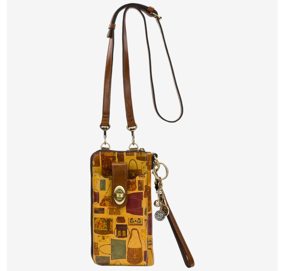 Image 101984_PATCT.jpg, Product 101-984 / Price $129.99, Patricia Nash Amalia Phone Crossbody with Wristlet Strap and Charm from Patricia Nash on TSC.ca's Fashion department