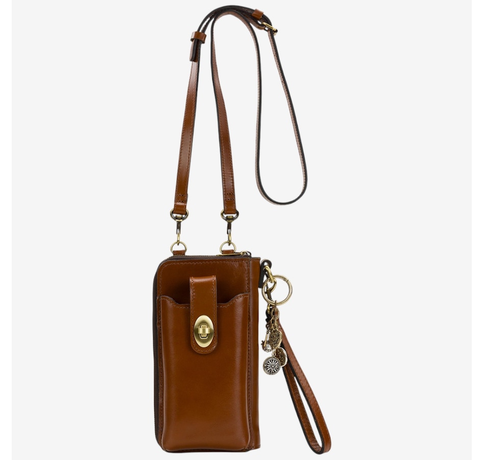Image 101984_TN.jpg, Product 101-984 / Price $129.99, Patricia Nash Amalia Phone Crossbody with Wristlet Strap and Charm from Patricia Nash on TSC.ca's Fashion department