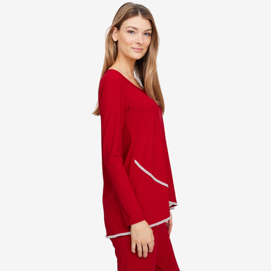 Image 101985_ALTMORE2.jpg, Product 101-985 / Price $19.33, Nina Leonard 2-Piece Tulip Hem Top and Slim Leg Pant from Nina Leonard on TSC.ca's Fashion department