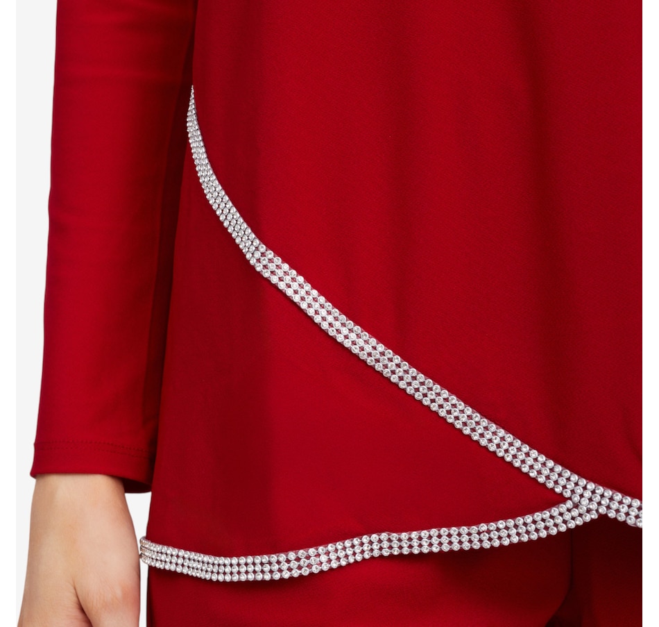 Image 101985_ALTMORE4.jpg, Product 101-985 / Price $99.99, Nina Leonard 2-Piece Tulip Hem Top and Slim Leg Pant from Nina Leonard on TSC.ca's Fashion department