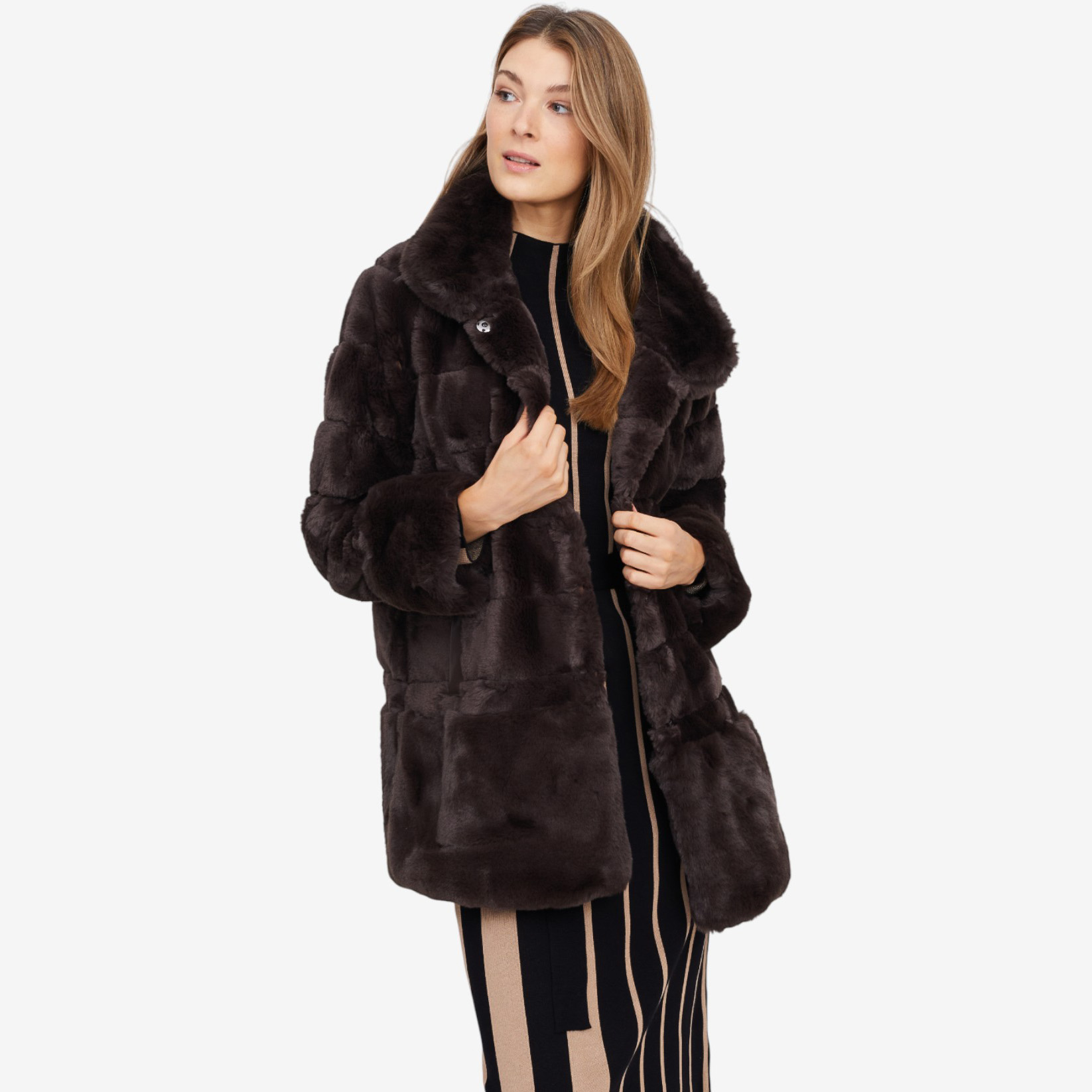 Nina Leonard Faux Fur Jacket - TSC.ca