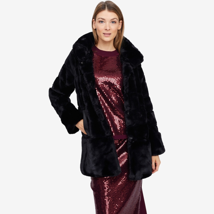 Image 101986_BLK.jpg, Product 101-986 / Price $39.33, Nina Leonard Faux Fur Jacket from Nina Leonard on TSC.ca's Fashion department