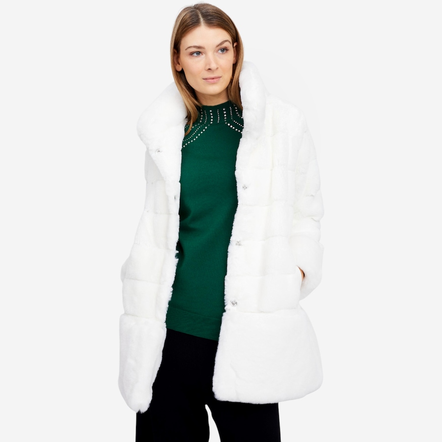 Image 101986_IVR.jpg, Product 101-986 / Price $39.33, Nina Leonard Faux Fur Jacket from Nina Leonard on TSC.ca's Fashion department