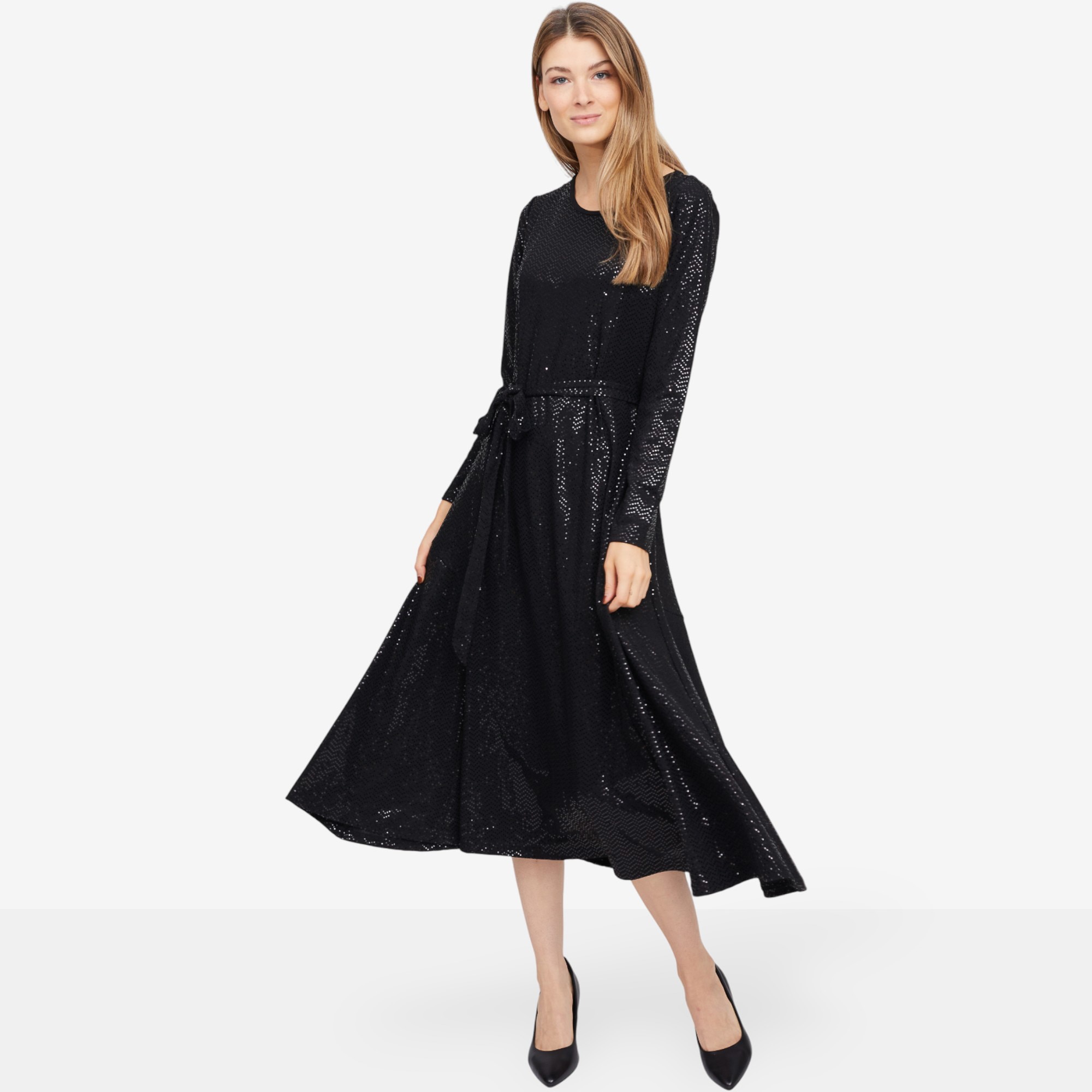 Nina Leonard Self Sash Dress - TSC.ca