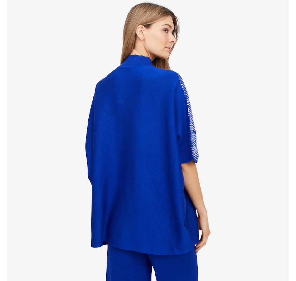 Image 101998_ALTMORE4.jpg, Product 101-998 / Price $69.99, Nina Leonard Oversized Mock Neck Boxy Sweater with Sequin Detail from Nina Leonard on TSC.ca's Fashion department