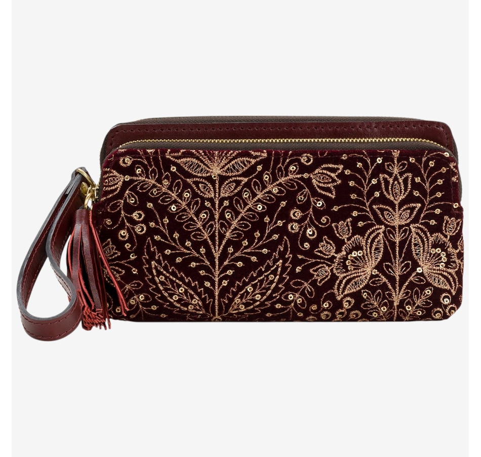 Image 102003_OXBL.jpg, Product 102-003 / Price $79.99, Patricia Nash Tito Tassel Wristlet from Patricia Nash on TSC.ca's Fashion department