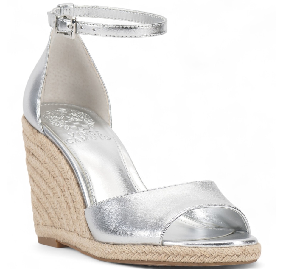Image 102013_SIL.jpg, Product 102-013 / Price $69.33, Vince Camuto Felyn Wedge Sandal from Vince Camuto on TSC.ca's Shoes department