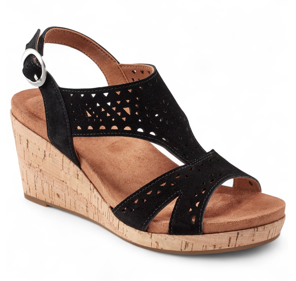 Image 102023_BLK.jpg, Product 102-023 / Price $139.33, Rockport Belis Cork Wedge from Rockport on TSC.ca's Shoes department