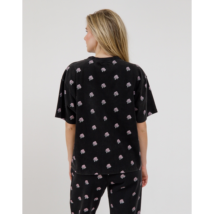 Image 102036_ALTMORE2.jpg, Product 102-036 / Price $24.33, Brunette The Label All-Over Flower Boxy Tee from Brunette The Label on TSC.ca's Fashion department
