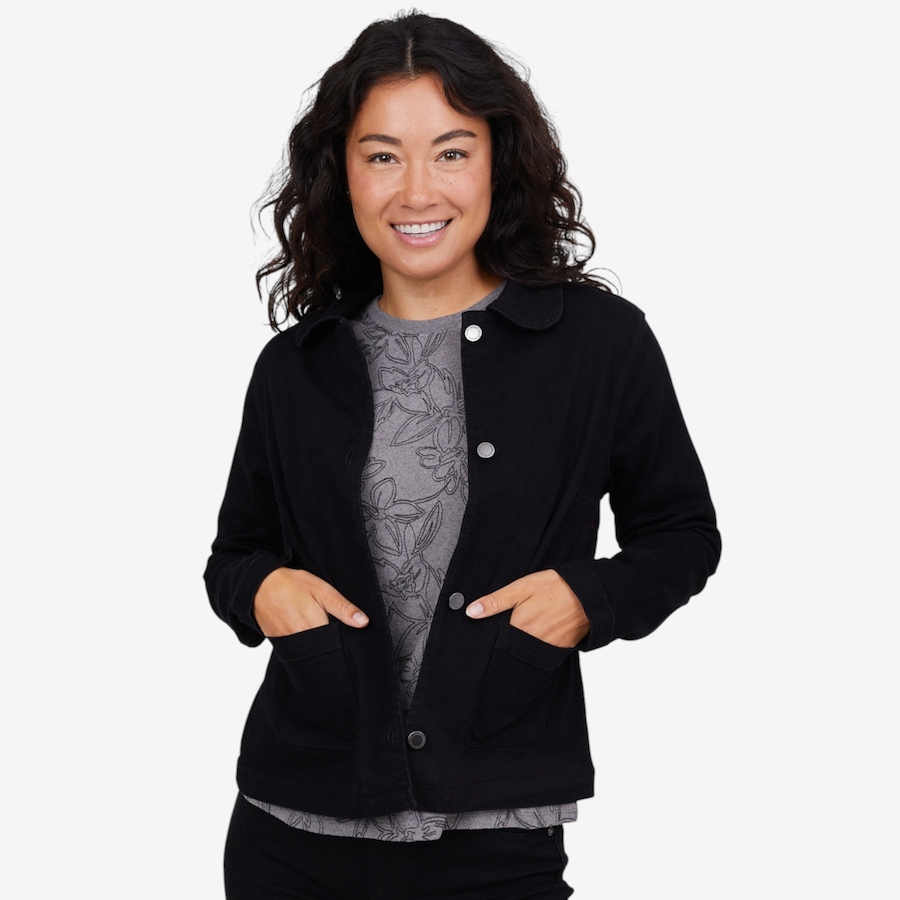 Image 102039_BLK.jpg, Product 102-039 / Price $29.33, Diane Gilman Denim CoolMax French Country Jacket from DG2 by Diane Gilman on TSC.ca's Fashion department