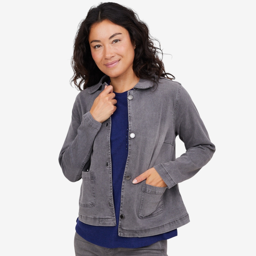 Image 102039_GRY.jpg, Product 102-039 / Price $29.33, Diane Gilman Denim CoolMax French Country Jacket from DG2 by Diane Gilman on TSC.ca's Fashion department