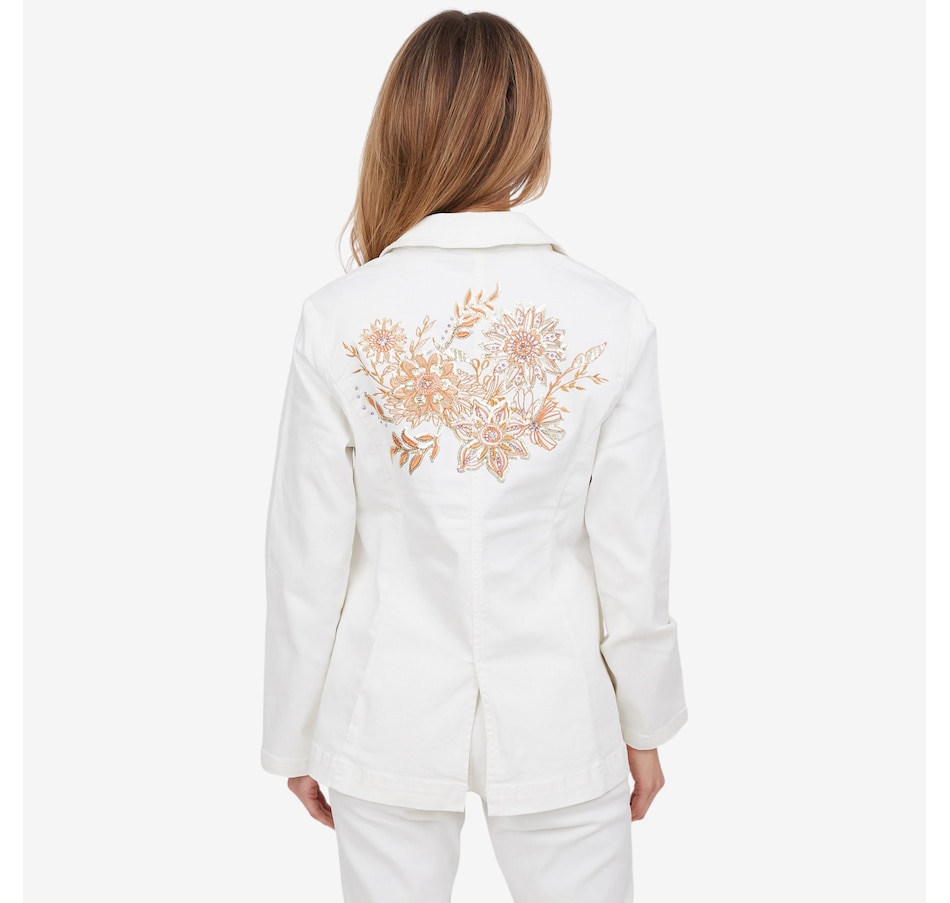 Image 102044_ALTMORE4.jpg, Product 102-044 / Price $59.33, Diane Gilman Embellished New Classic Stretch Denim Blazer from DG2 by Diane Gilman on TSC.ca's Fashion department