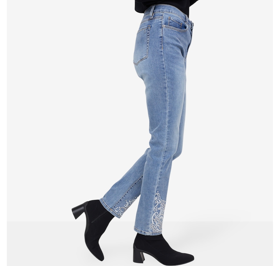 Image 102045_ALTMORE4.jpg, Product 102-045 / Price $74.88, Diane Gilman New Classic Stretch Embellished Skinny Jean from DG2 by Diane Gilman on TSC.ca's Fashion department