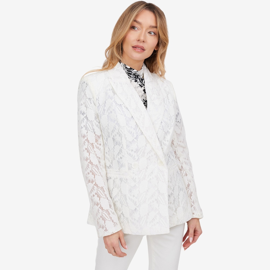 Image 102047_ALTMORE5.jpg, Product 102-047 / Price $84.88, Diane Gilman Lace Peak Lapel Blazer from DG2 by Diane Gilman on TSC.ca's Fashion department
