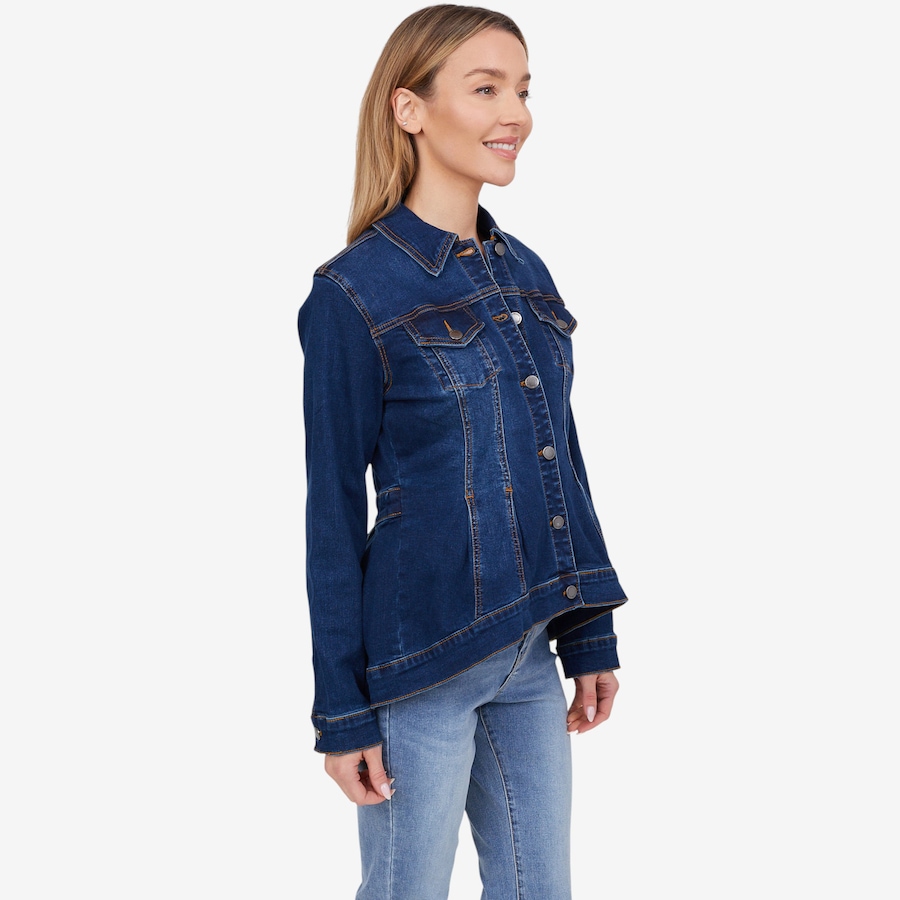 Image 102050_ALTMORE3.jpg, Product 102-050 / Price $79.88, Diane Gilman New Classic Stretch Peplum Waterfall Jacket from DG2 by Diane Gilman on TSC.ca's Fashion department