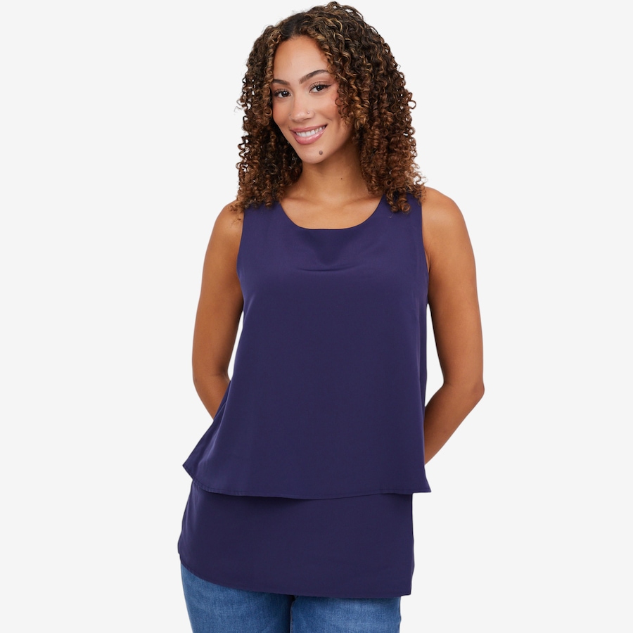Image 102051_NVY.jpg, Product 102-051 / Price $24.33, Diane Gilman Easy Tank from DG2 by Diane Gilman on TSC.ca's Fashion department
