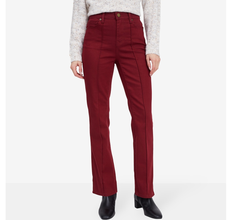 Image 102054_CNBT.jpg, Product 102-054 / Price $99.90, Diane Gilman New Classic Stretch Pintuck Bootcut Jean from DG2 by Diane Gilman on TSC.ca's Fashion department