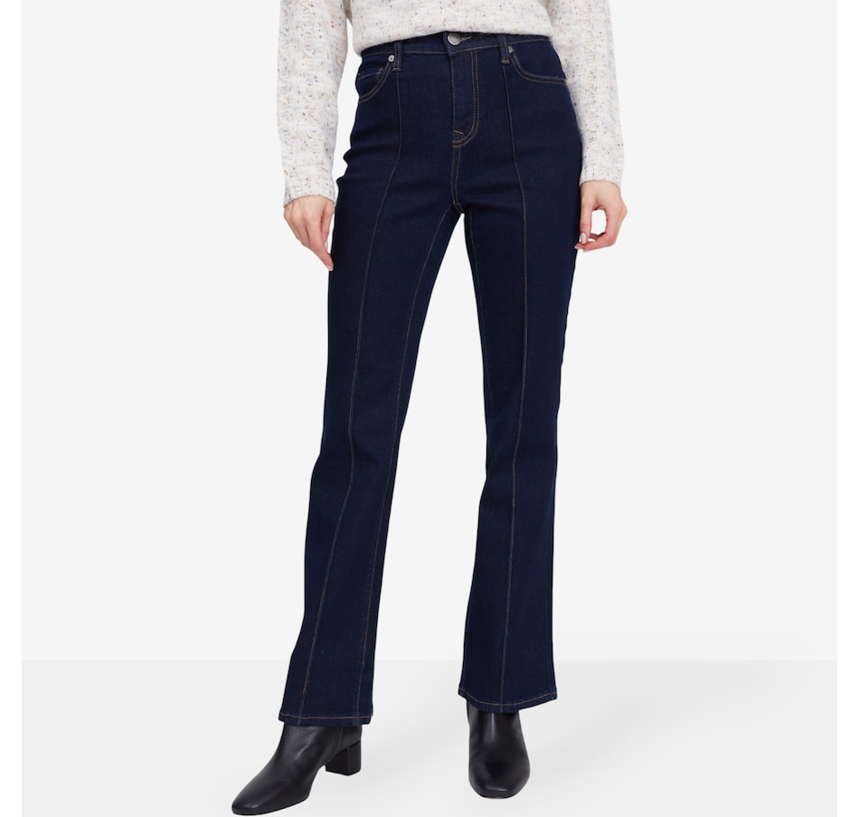 Image 102054_ID.jpg, Product 102-054 / Price $99.90, Diane Gilman New Classic Stretch Pintuck Bootcut Jean from DG2 by Diane Gilman on TSC.ca's Fashion department