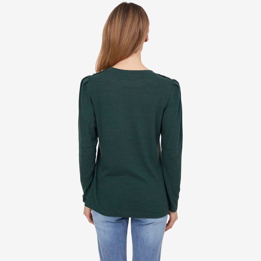 Image 102055_ALTMORE1.jpg, Product 102-055 / Price $44.88, Diane Gilman Crystal Button Crew Neck Top from DG2 by Diane Gilman on TSC.ca's Fashion department