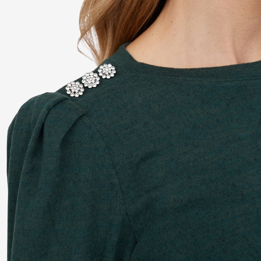 Image 102055_ALTMORE2.jpg, Product 102-055 / Price $44.88, Diane Gilman Crystal Button Crew Neck Top from DG2 by Diane Gilman on TSC.ca's Fashion department