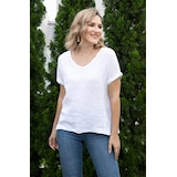 Orange Fashion Village Cold Wash Linen T-Shirt