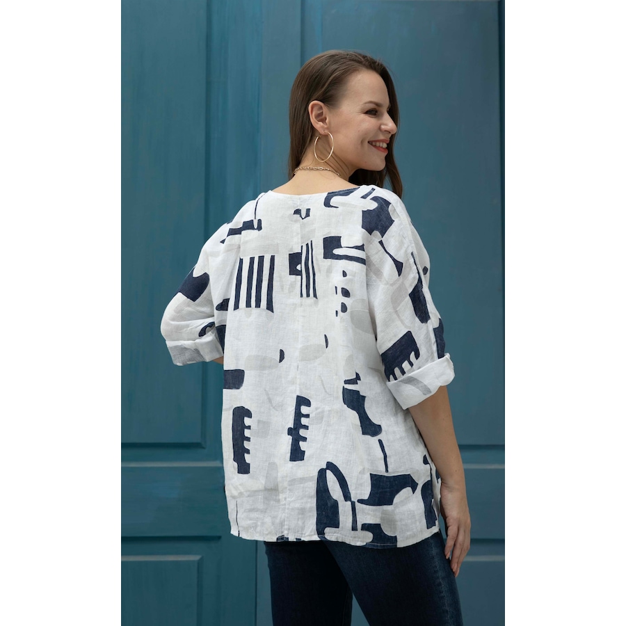 Image 102063_ALTMORE2.jpg, Product 102-063 / Price $29.33, Orange Fashion Village Abstract Short Sleeve Top from Orange Fashion Village on TSC.ca's Fashion department