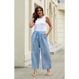 Orange Fashion Village Cold Wash Linen Pant