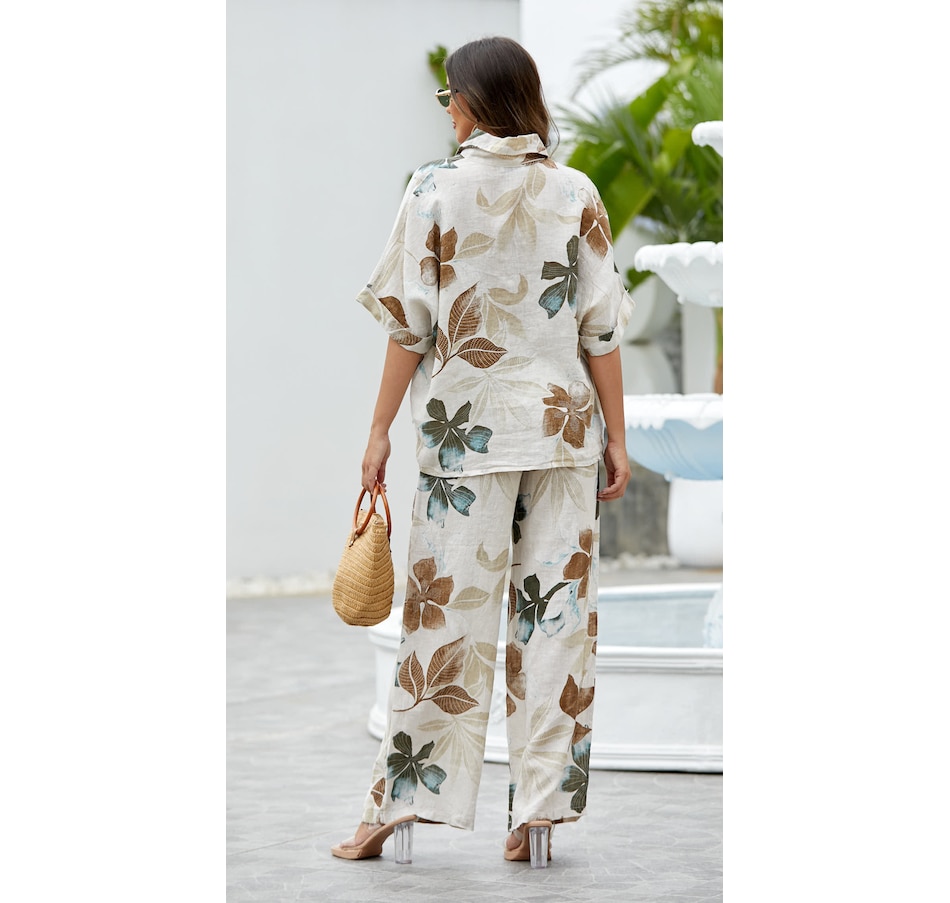 Image 102066_ALTMORE1.jpg, Product 102-066 / Price $34.33, Orange Fashion Village Pia's Linen Printed Pant from Orange Fashion Village on TSC.ca's Fashion department
