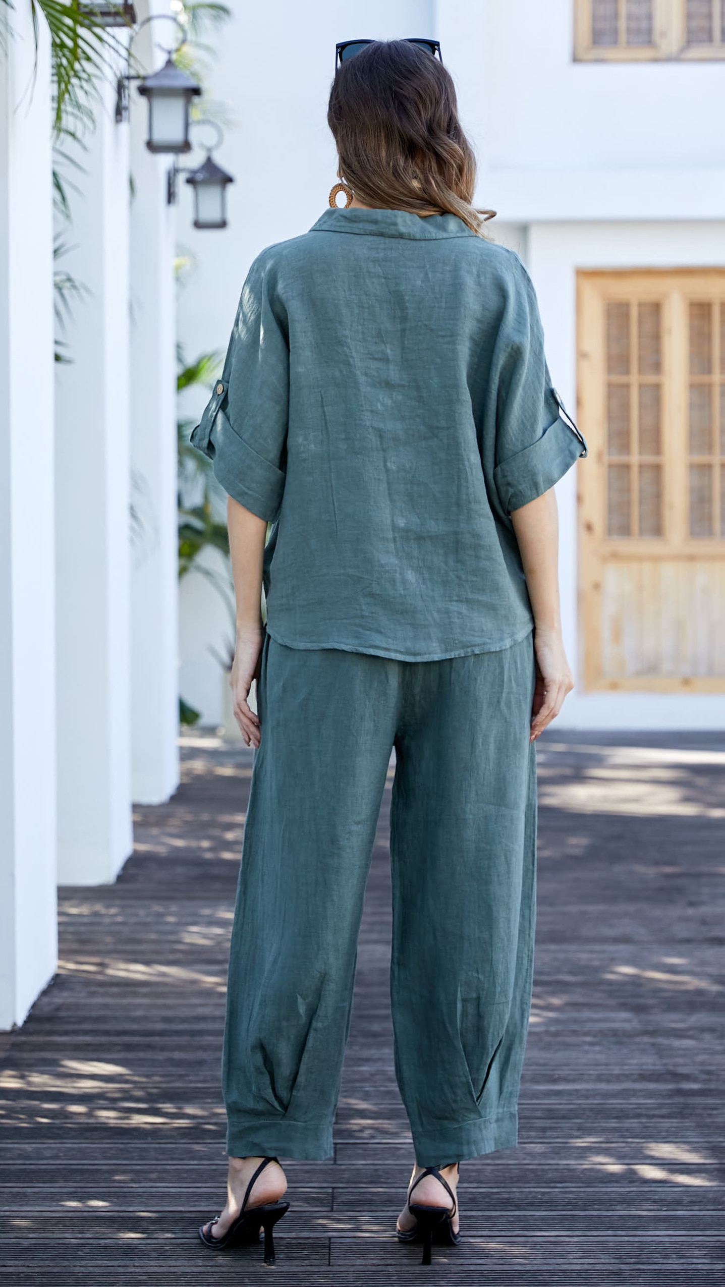【COLOR iN ID】Trans color matching low pants Transgender Pride Skinny Flare Pants, Poured Paint Colors of