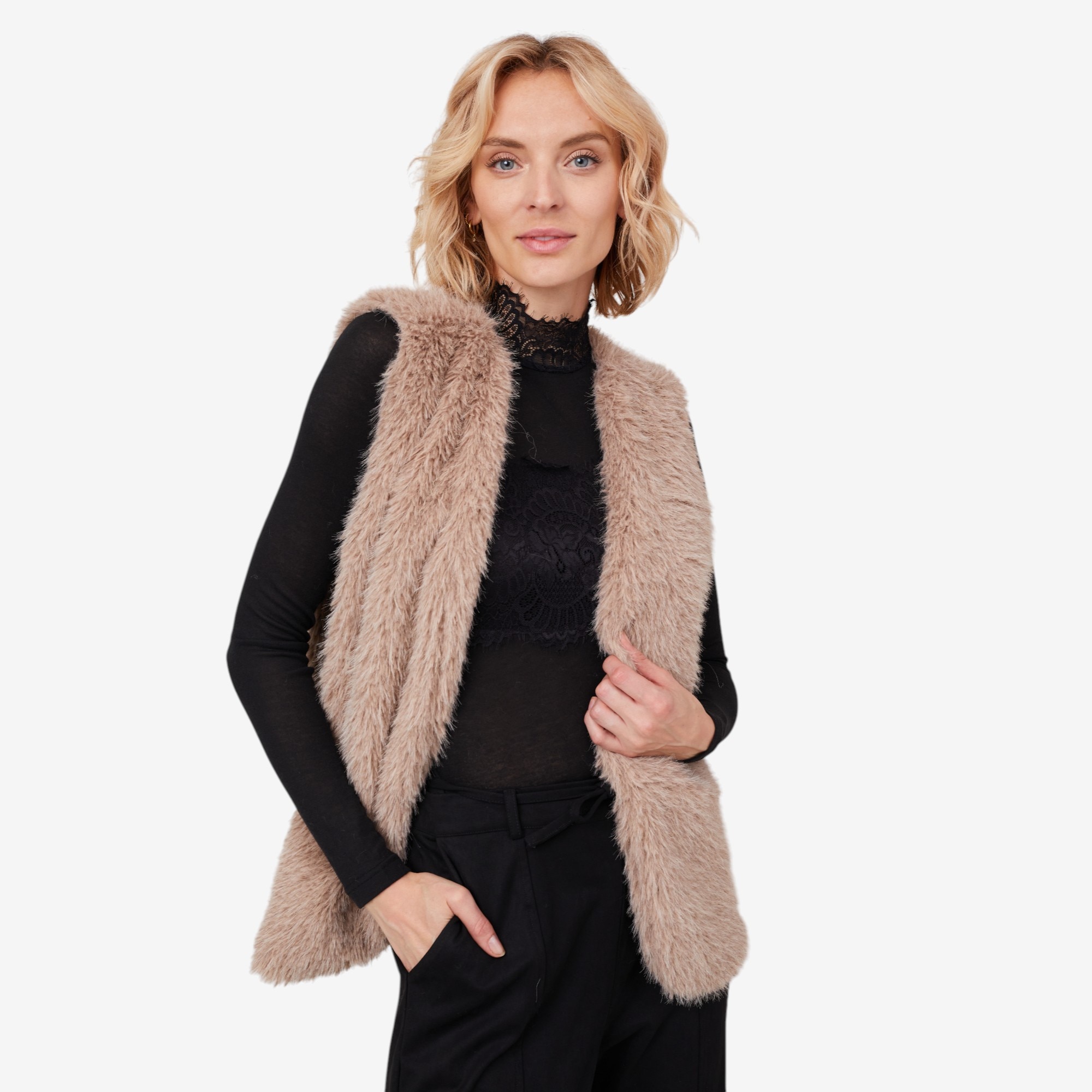 Modern Identity Faux Fur Lined Vest - TSC.ca