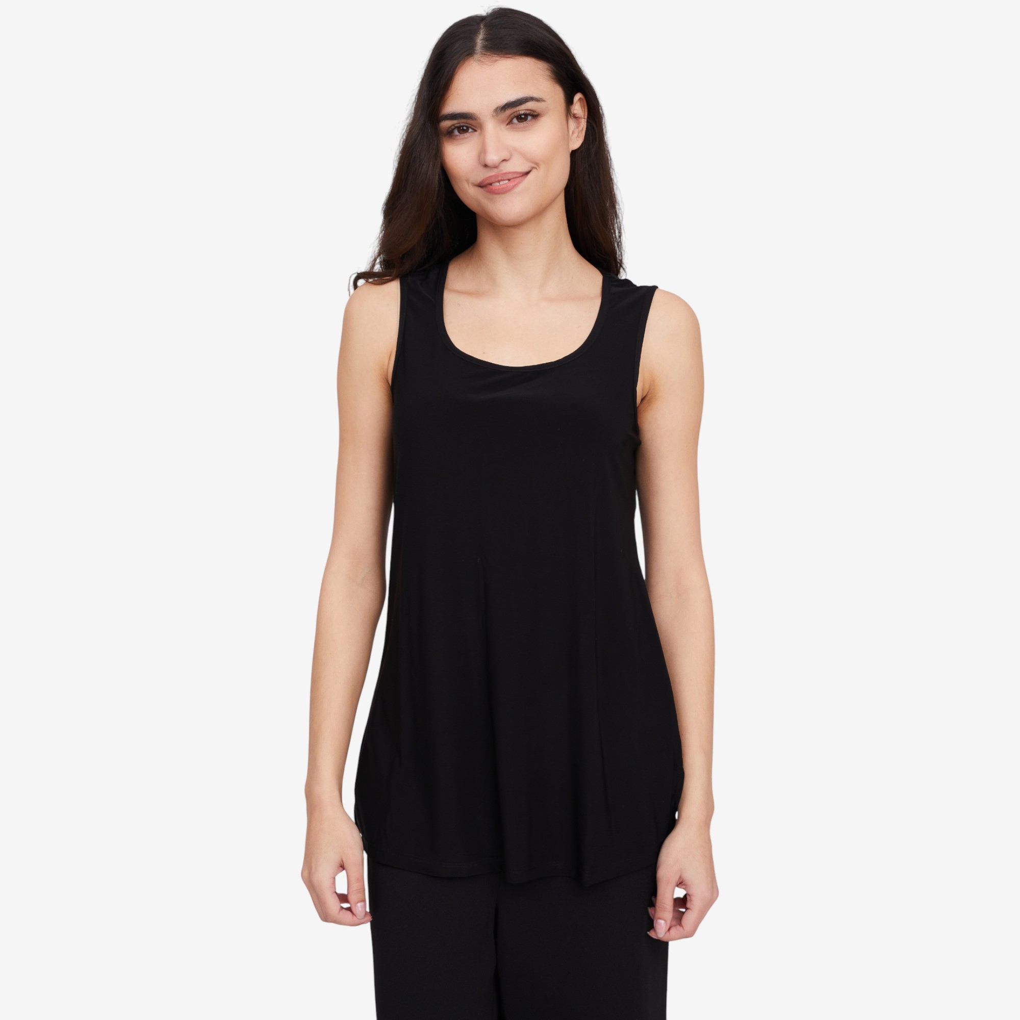 Nina Leonard Sequin Mesh Button Front Shirt and Tank (2 piece set) - TSC.ca