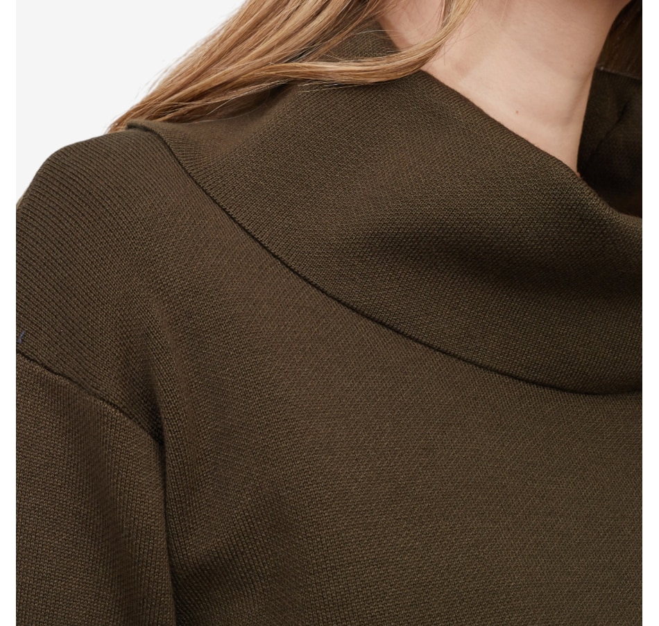 Image 102133_ALTMORE3.jpg, Product 102-133 / Price $69.99, Nina Leonard Cowl Neck Long Sleeve Popover Colourblock Sweater Dress from Nina Leonard on TSC.ca's Fashion department