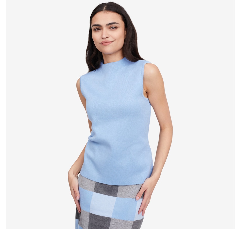 Image 102139_LTB.jpg, Product 102-139 / Price $49.99, Nina Leonard Sleeveless Mock Neck Top from Nina Leonard on TSC.ca's Fashion department