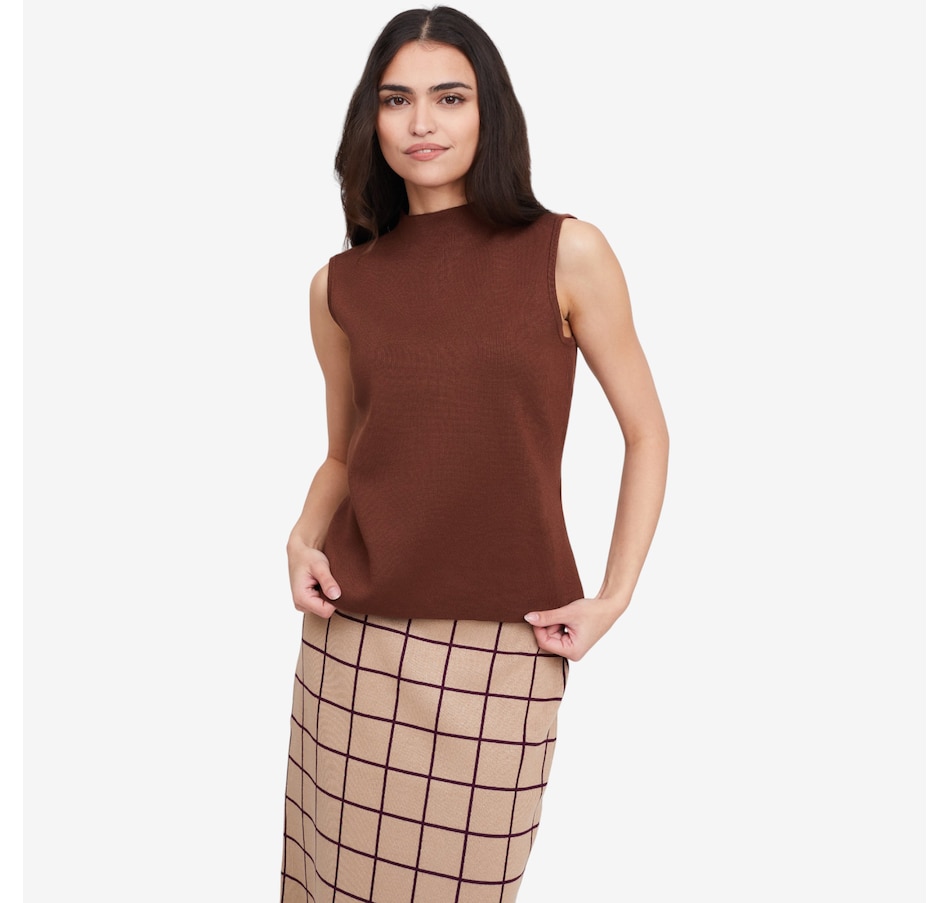 Image 102139_WLT.jpg, Product 102-139 / Price $49.99, Nina Leonard Sleeveless Mock Neck Top from Nina Leonard on TSC.ca's Fashion department