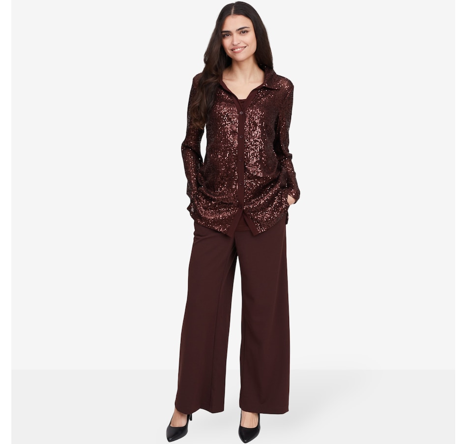 Image 102142_ALTMORE4.jpg, Product 102-142 / Price $54.99, Nina Leonard Wide Leg Pant with Elastic Waist and Pockets from Nina Leonard on TSC.ca's Fashion department