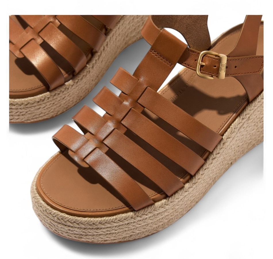Image 102153_ALTMORE2.jpg, Product 102-153 / Price $99.33, FitFlop Platforms Espadrille Leather Fisherman Wedge Sandal from FitFlop on TSC.ca's Shoes department