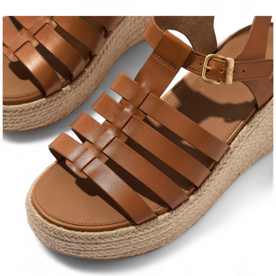 Image 102153_ALTMORE2.jpg, Product 102-153 / Price $49.33, FitFlop Platforms Espadrille Leather Fisherman Wedge Sandal from FitFlop on TSC.ca's Shoes department