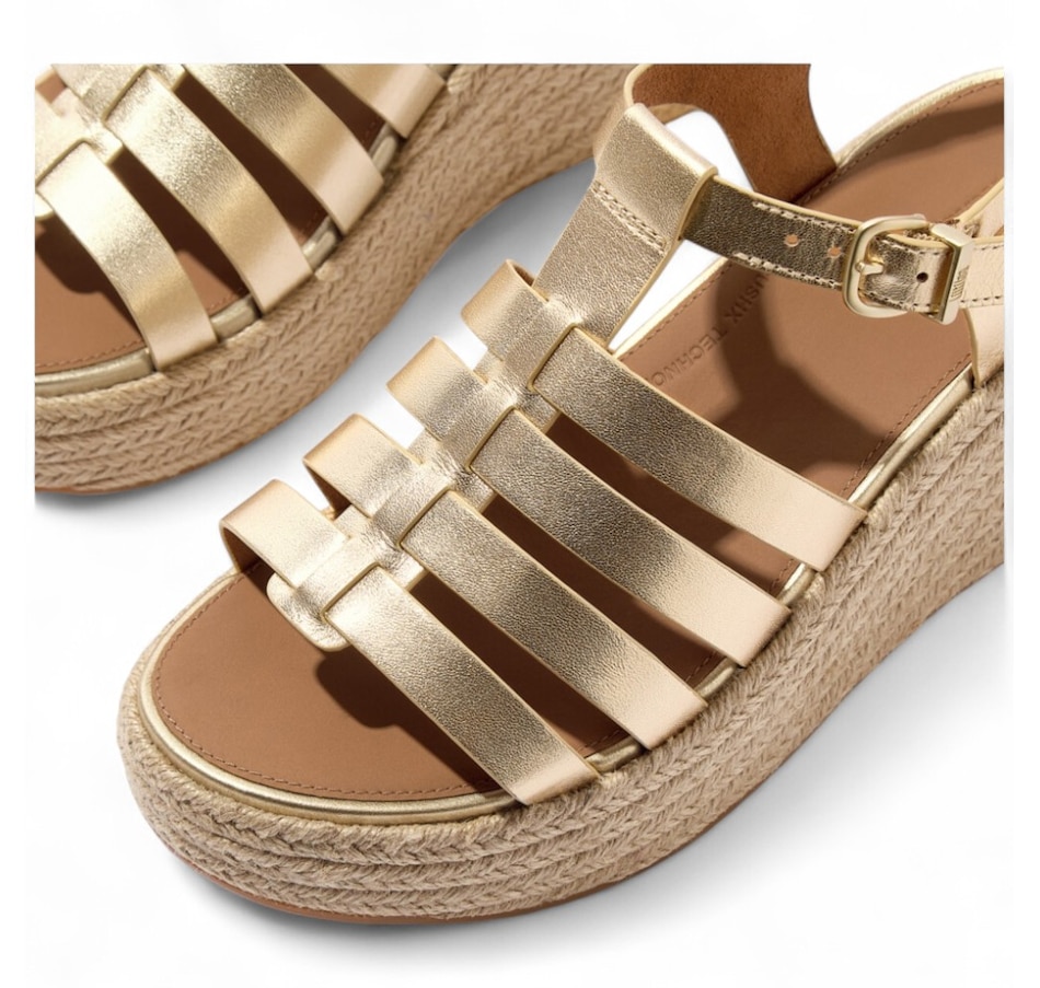 Image 102153_ALTMORE6.jpg, Product 102-153 / Price $99.33, FitFlop Platforms Espadrille Leather Fisherman Wedge Sandal from FitFlop on TSC.ca's Shoes department