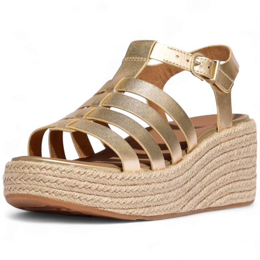 Image 102153_PLTO.jpg, Product 102-153 / Price $49.33, FitFlop Platforms Espadrille Leather Fisherman Wedge Sandal from FitFlop on TSC.ca's Shoes department