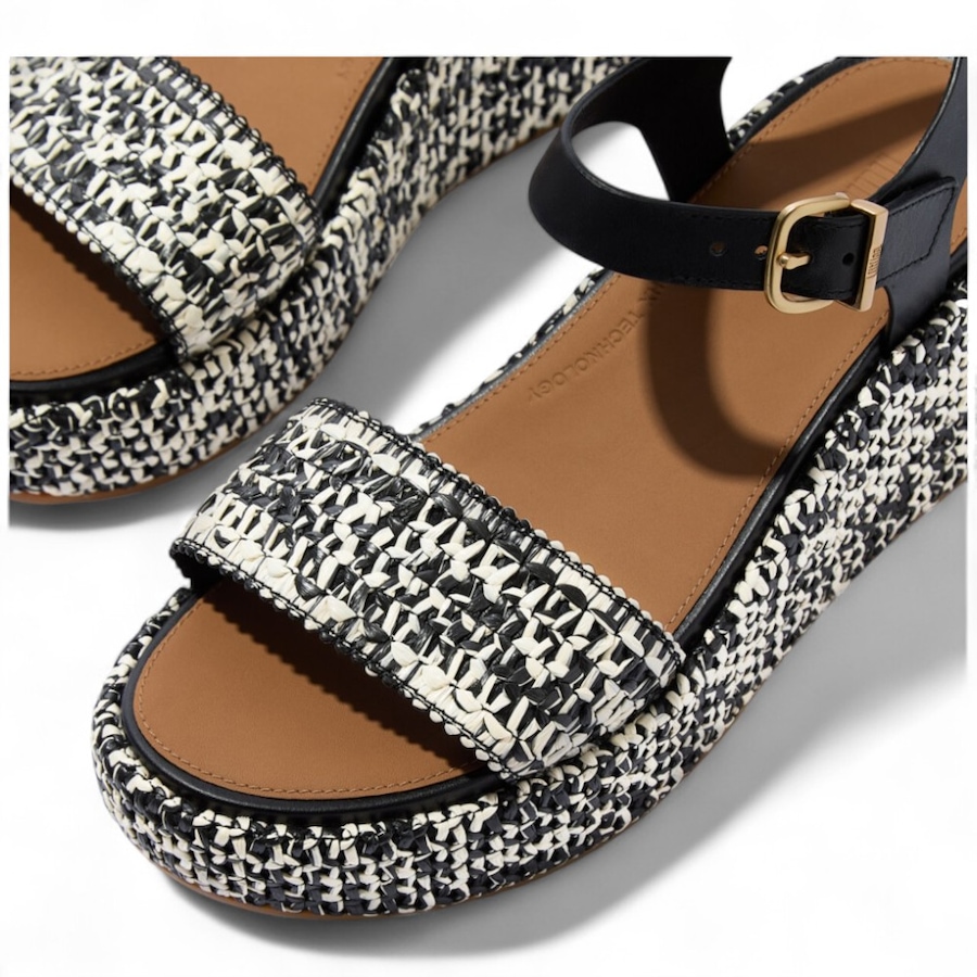 Image 102155_ALTMORE2.jpg, Product 102-155 / Price $160.00, FitFlop PlatFForms Woven Wedge Ankle Strap Sandal from FitFlop on TSC.ca's Shoes department