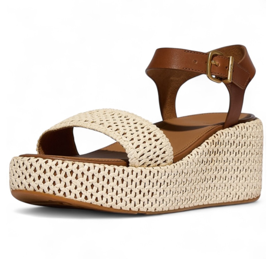 Image 102155_TNIVR.jpg, Product 102-155 / Price $160.00, FitFlop PlatFForms Woven Wedge Ankle Strap Sandal from FitFlop on TSC.ca's Shoes department