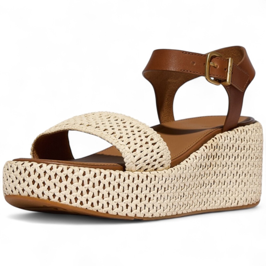 Image 102155_TNIVR.jpg, Product 102-155 / Price $160.00, FitFlop PlatFForms Woven Wedge Ankle Strap Sandal from FitFlop on TSC.ca's Shoes department