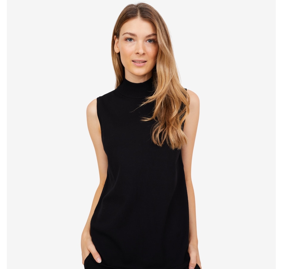 Image 102178_BLK.jpg, Product 102-178 / Price $69.88, Wynne Style Viscose Blend Sweater Knit Mock Neck from Wynnelayers on TSC.ca's Fashion department