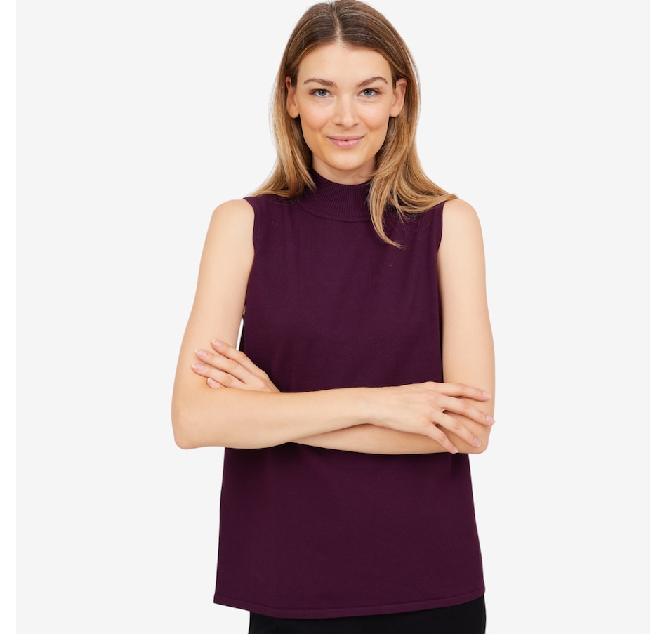 Image 102178_DPP.jpg, Product 102-178 / Price $69.88, Wynne Style Viscose Blend Sweater Knit Mock Neck from Wynnelayers on TSC.ca's Fashion department