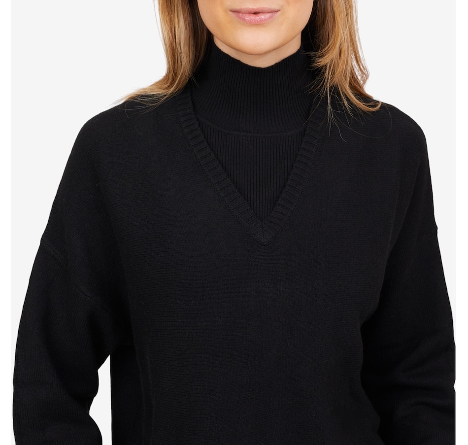 Image 102179_BLK.jpg, Product 102-179 / Price $34.88, Wynne Style Sweater Knit Dickie from Wynnelayers on TSC.ca's Fashion department