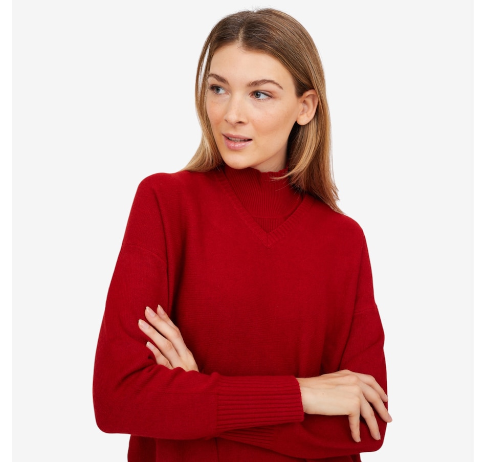 Image 102179_BRRD.jpg, Product 102-179 / Price $34.88, Wynne Style Sweater Knit Dickie from Wynnelayers on TSC.ca's Fashion department