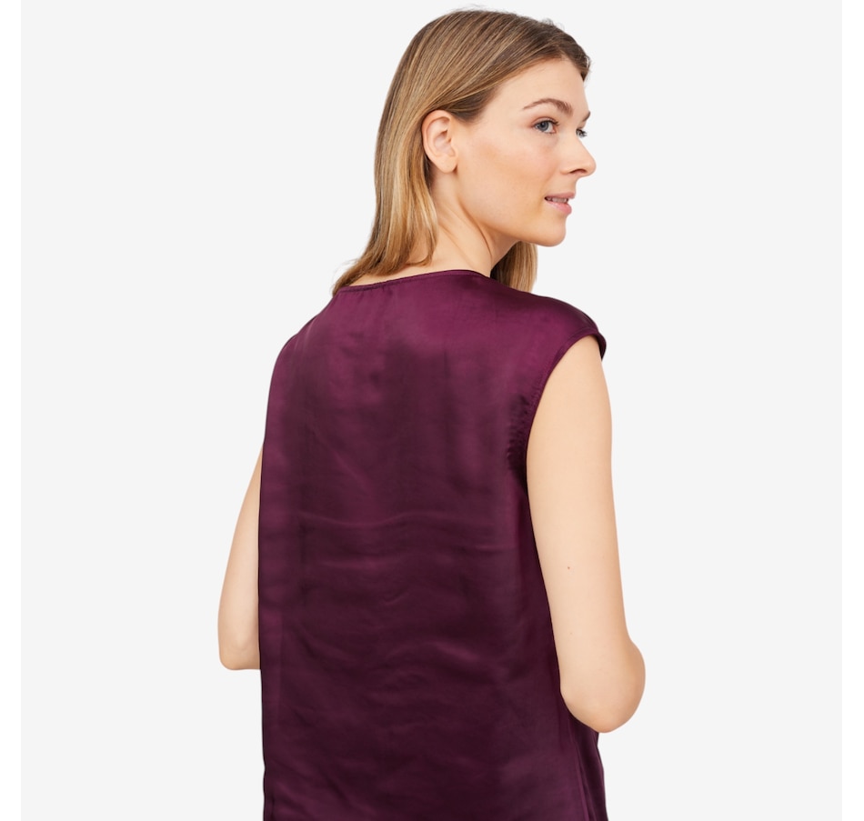 Image 102180_ALTMORE3.jpg, Product 102-180 / Price $64.88, Wynne Style Satin Drape Neck Top from Wynnelayers on TSC.ca's Fashion department