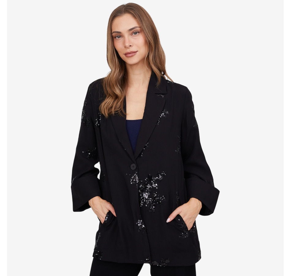 Image 102181_BLK.jpg, Product 102-181 / Price $129.88, Wynne Style Embellished Sequin Jacket from Wynnelayers on TSC.ca's Fashion department