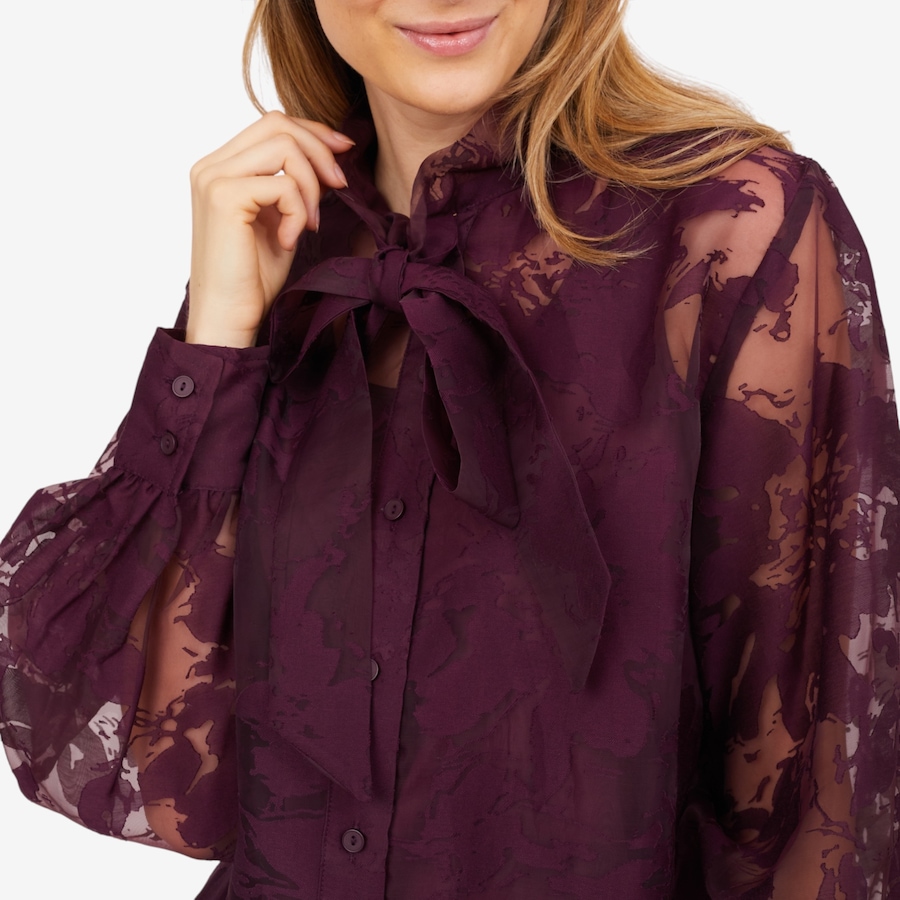Image 102183_ALTMORE1.jpg, Product 102-183 / Price $39.33, Wynne Style Embellished Chiffon Bow Blouse from Wynnelayers on TSC.ca's Fashion department